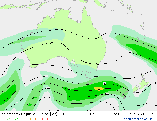 Straalstroom JMA ma 23.09.2024 12 UTC