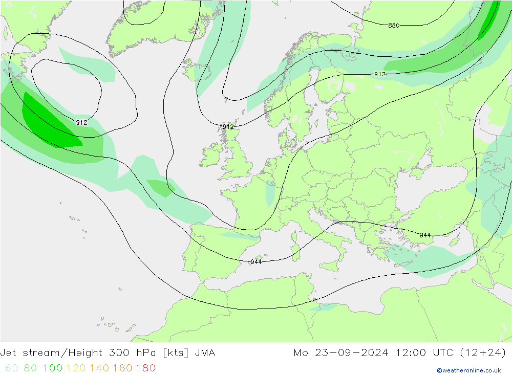 Polarjet JMA Mo 23.09.2024 12 UTC