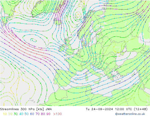  300 hPa JMA  24.09.2024 12 UTC