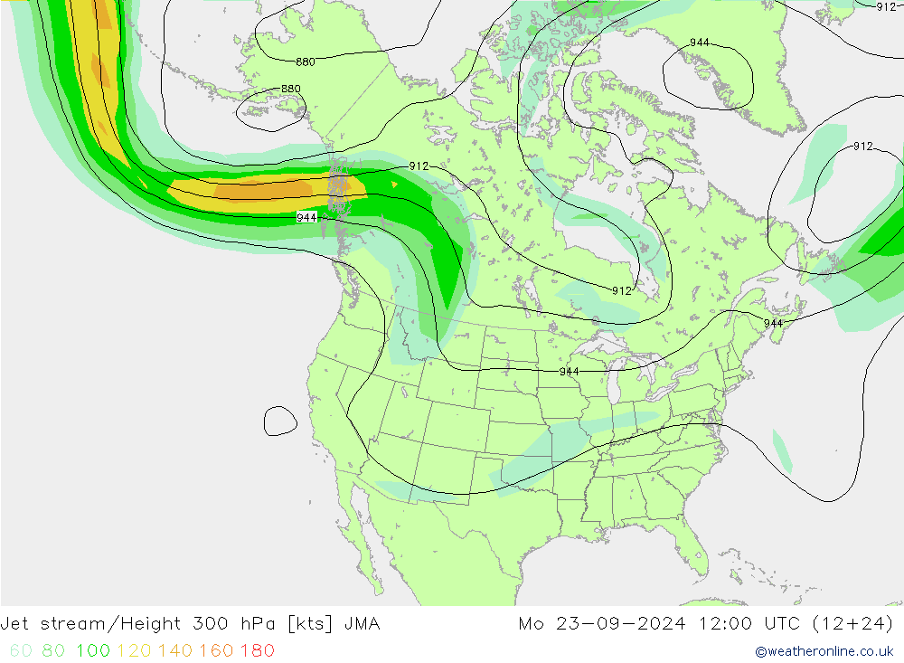 Jet Akımları JMA Pzt 23.09.2024 12 UTC