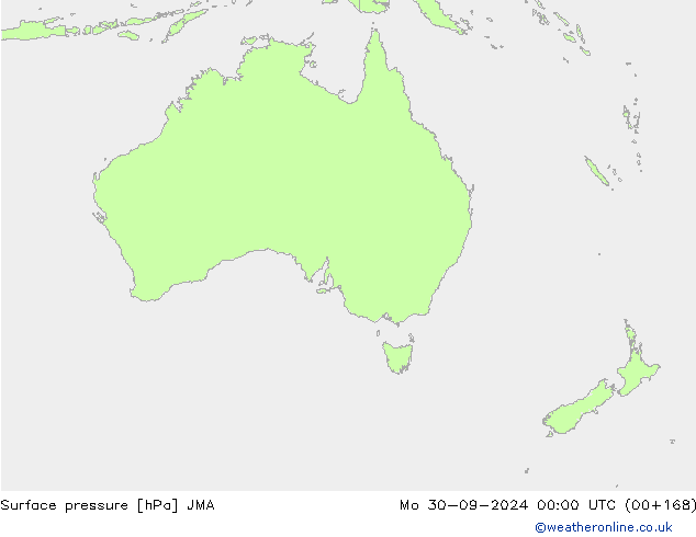 Atmosférický tlak JMA Po 30.09.2024 00 UTC