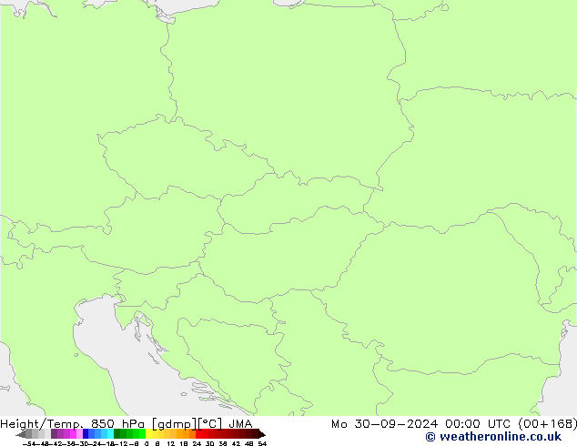 Height/Temp. 850 hPa JMA Mo 30.09.2024 00 UTC