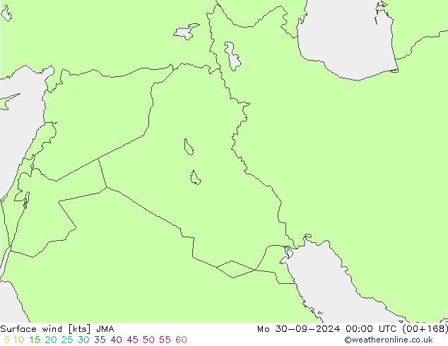 Vento 10 m JMA Seg 30.09.2024 00 UTC