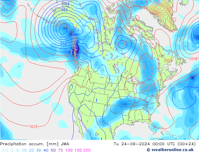 Precipitation accum. JMA Ter 24.09.2024 00 UTC