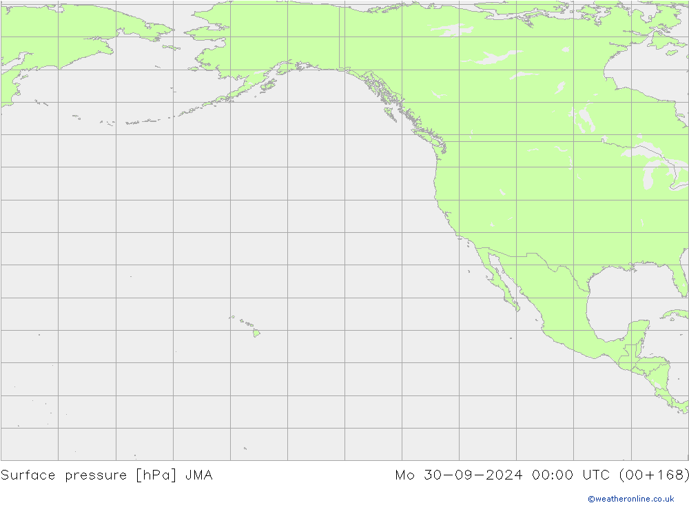 Surface pressure JMA Mo 30.09.2024 00 UTC