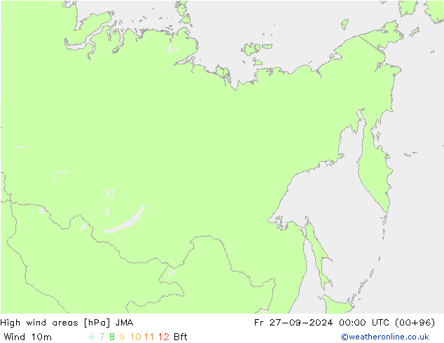 Windvelden JMA vr 27.09.2024 00 UTC