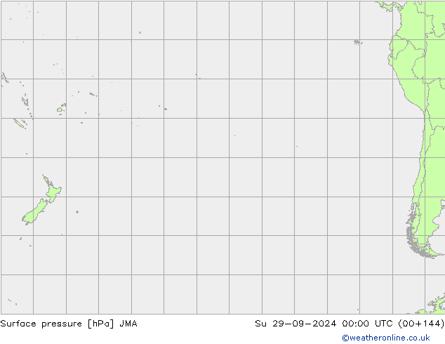 Presión superficial JMA dom 29.09.2024 00 UTC