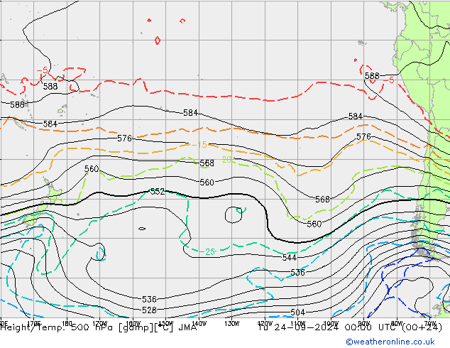 Height/Temp. 500 hPa JMA mar 24.09.2024 00 UTC