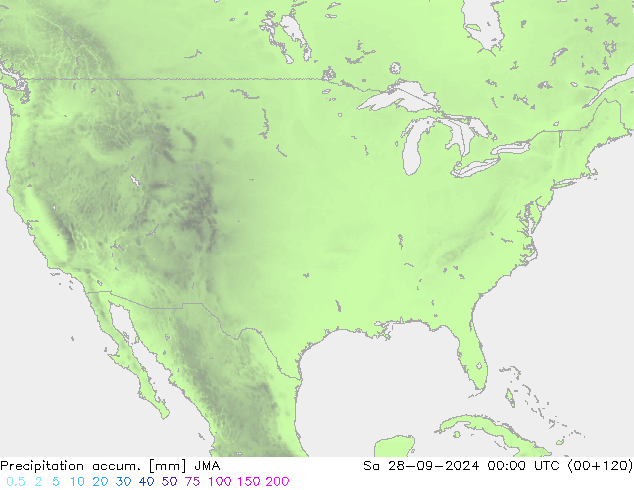 Precipitation accum. JMA so. 28.09.2024 00 UTC