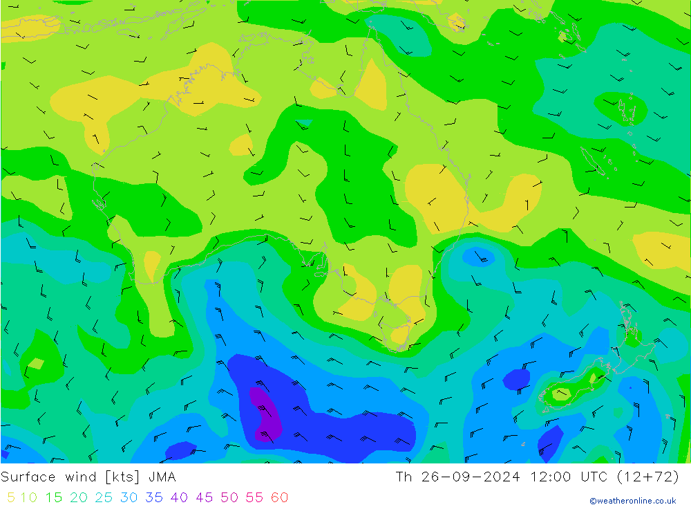 Rüzgar 10 m JMA Per 26.09.2024 12 UTC