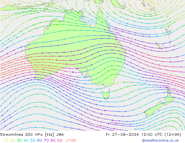 ветер 200 гПа JMA пт 27.09.2024 12 UTC