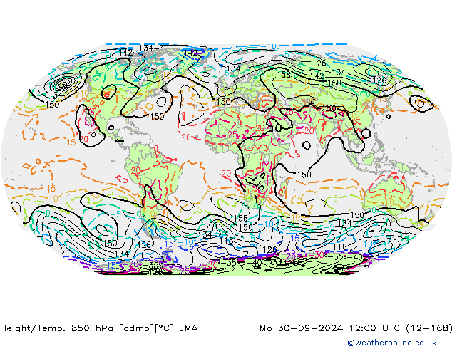 Height/Temp. 850 hPa JMA Seg 30.09.2024 12 UTC