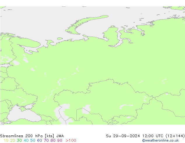 Streamlines 200 hPa JMA Su 29.09.2024 12 UTC