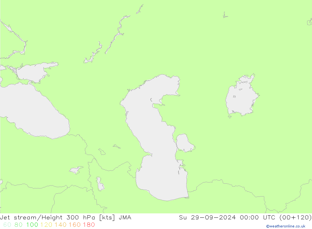 Jet stream/Height 300 hPa JMA Ne 29.09.2024 00 UTC
