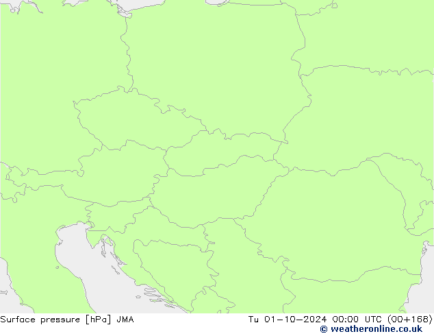 Yer basıncı JMA Sa 01.10.2024 00 UTC