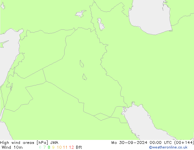 Windvelden JMA ma 30.09.2024 00 UTC