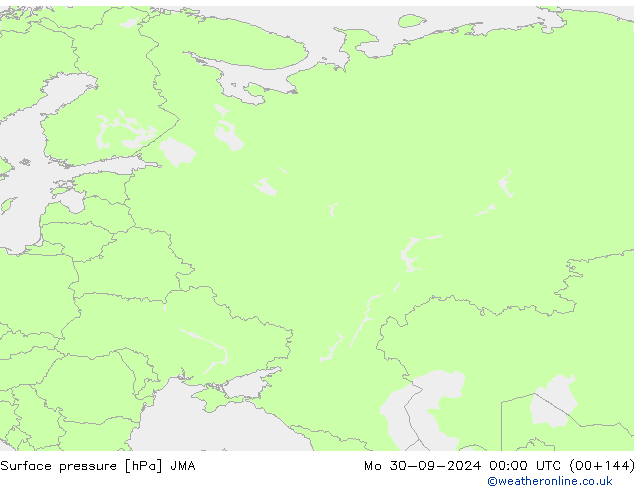 Luchtdruk (Grond) JMA ma 30.09.2024 00 UTC