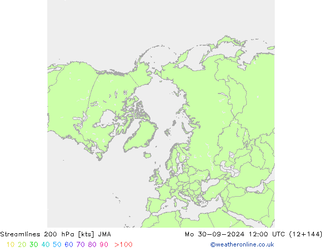 Streamlines 200 hPa JMA Mo 30.09.2024 12 UTC
