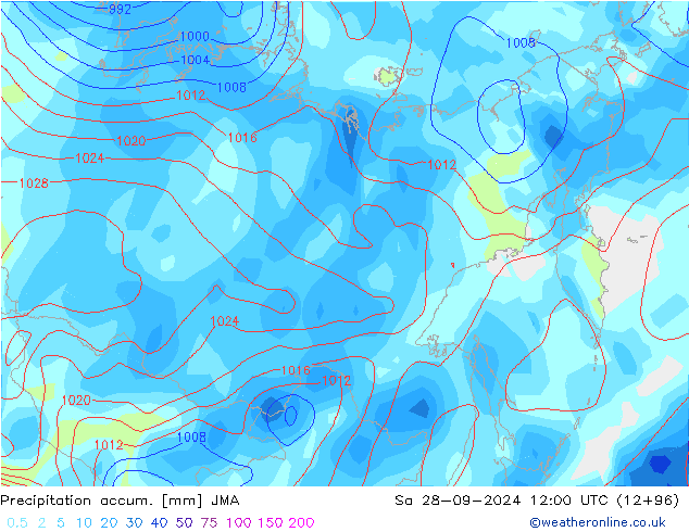 Precipitation accum. JMA  28.09.2024 12 UTC