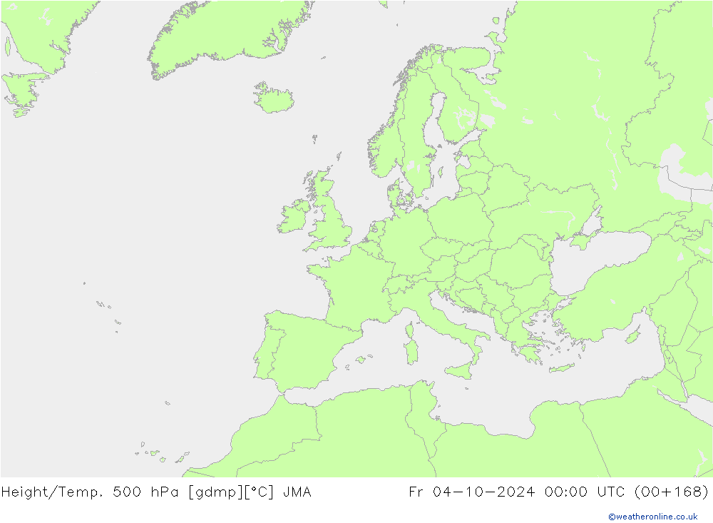 Height/Temp. 500 hPa JMA  04.10.2024 00 UTC