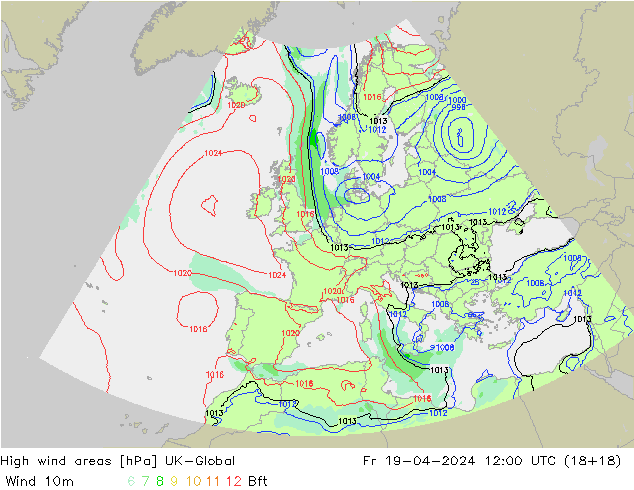 High wind areas UK-Global ven 19.04.2024 12 UTC