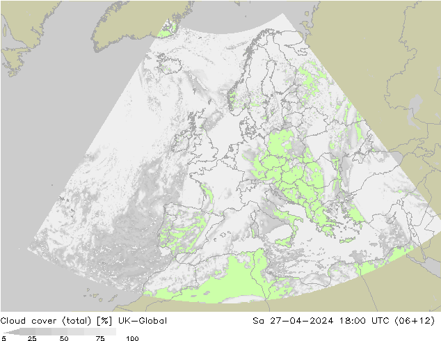 nuvens (total) UK-Global Sáb 27.04.2024 18 UTC