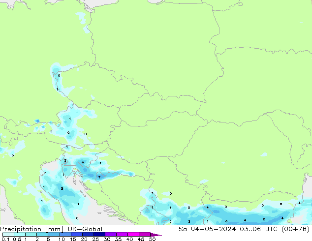 Precipitation UK-Global Sa 04.05.2024 06 UTC