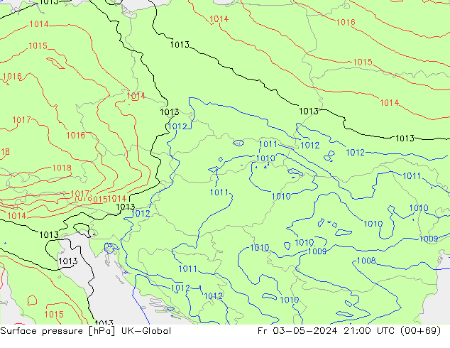 Luchtdruk (Grond) UK-Global vr 03.05.2024 21 UTC