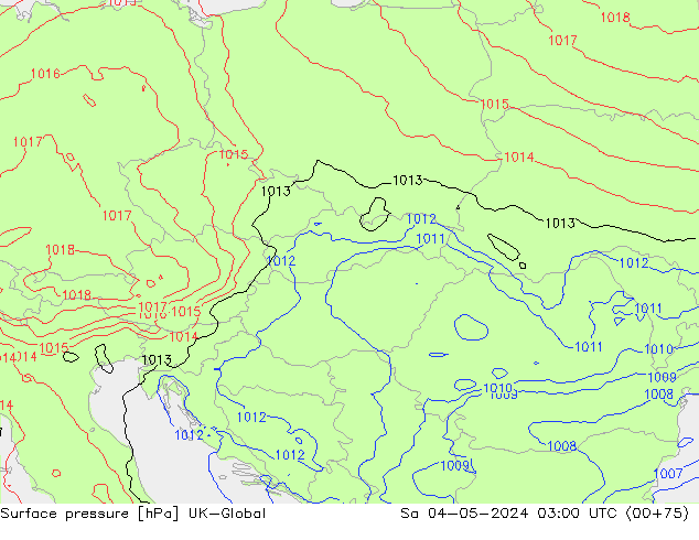 Surface pressure UK-Global Sa 04.05.2024 03 UTC