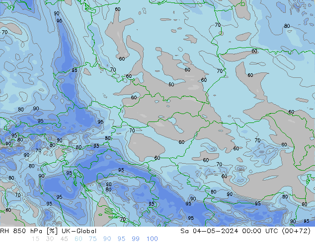 RH 850 hPa UK-Global Sa 04.05.2024 00 UTC