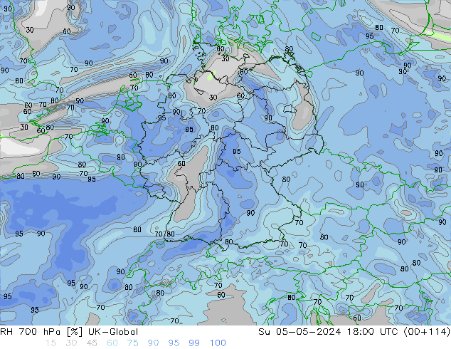 RV 700 hPa UK-Global zo 05.05.2024 18 UTC