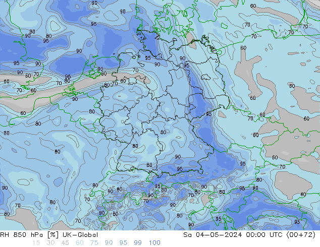 RV 850 hPa UK-Global za 04.05.2024 00 UTC