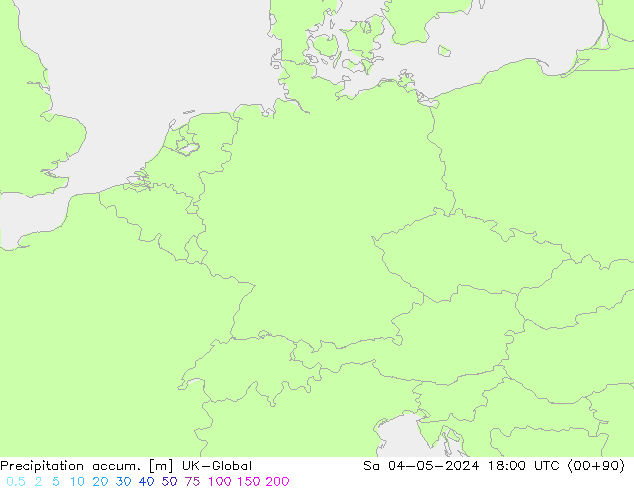 Precipitation accum. UK-Global Sa 04.05.2024 18 UTC