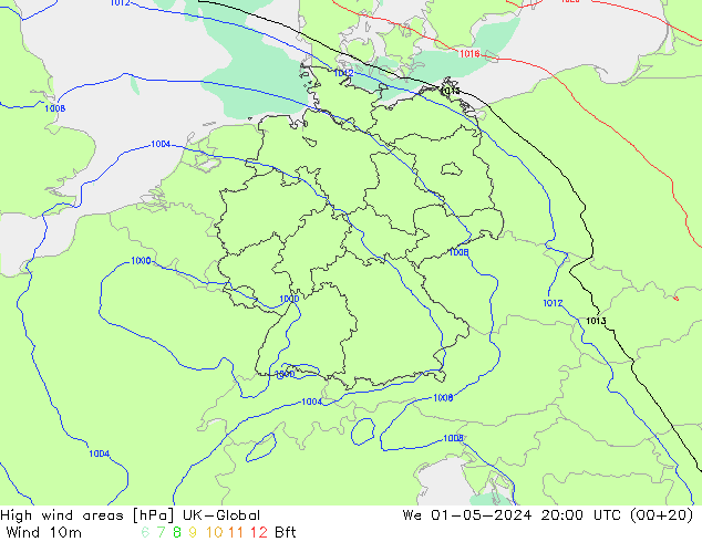 High wind areas UK-Global mer 01.05.2024 20 UTC