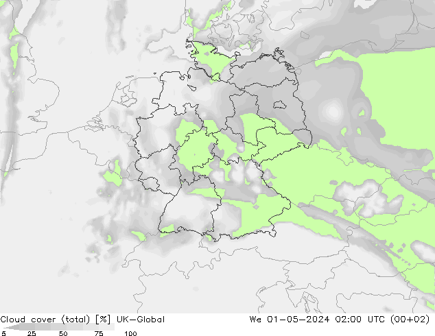 Wolken (gesamt) UK-Global Mi 01.05.2024 02 UTC