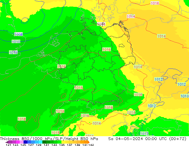 Thck 850-1000 hPa UK-Global So 04.05.2024 00 UTC