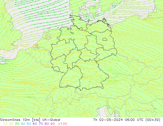 ветер 10m UK-Global чт 02.05.2024 06 UTC