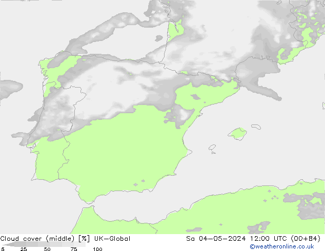 Cloud cover (middle) UK-Global Sa 04.05.2024 12 UTC