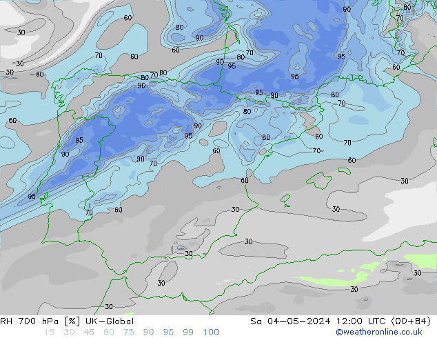 RV 700 hPa UK-Global za 04.05.2024 12 UTC