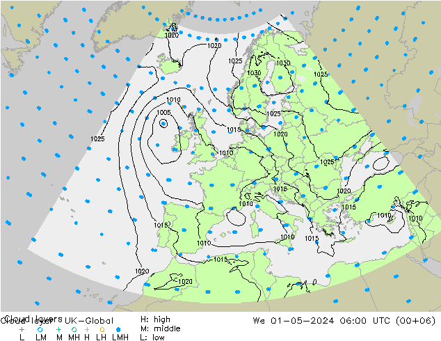 Cloud layer UK-Global mer 01.05.2024 06 UTC