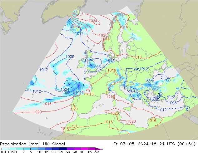 Srážky UK-Global Pá 03.05.2024 21 UTC