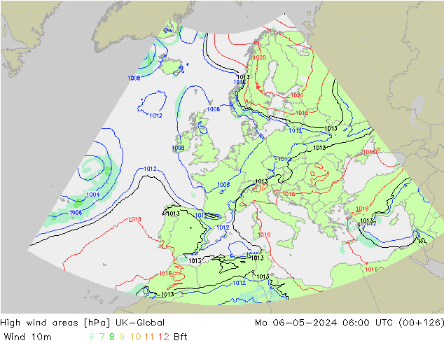 High wind areas UK-Global lun 06.05.2024 06 UTC