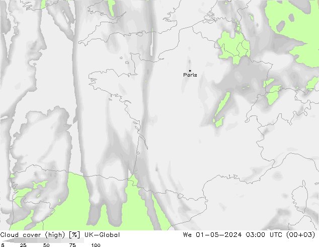 Wolken (hohe) UK-Global Mi 01.05.2024 03 UTC