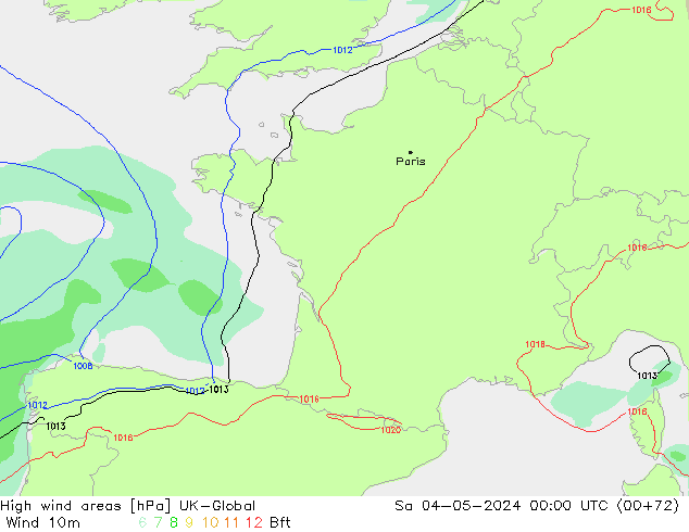 High wind areas UK-Global Sa 04.05.2024 00 UTC