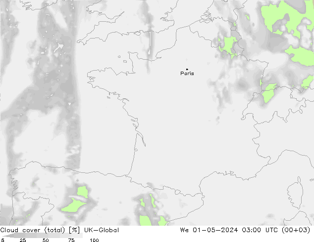 Nubi (totali) UK-Global mer 01.05.2024 03 UTC