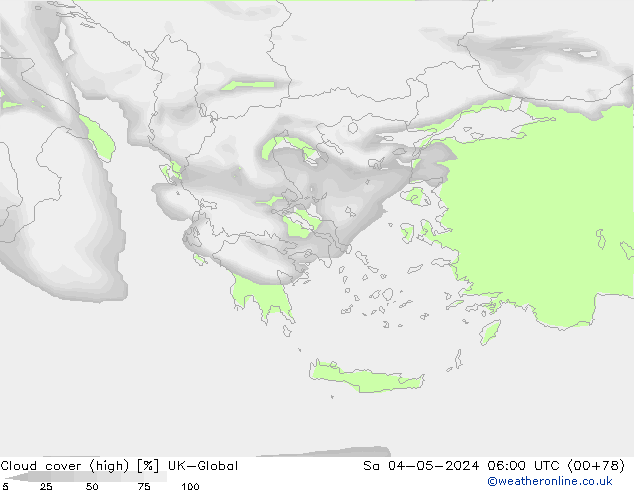 Cloud cover (high) UK-Global Sa 04.05.2024 06 UTC