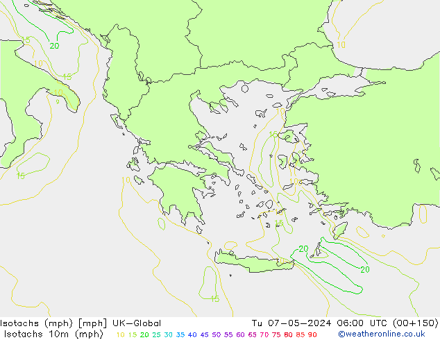 Isotachs (mph) UK-Global mar 07.05.2024 06 UTC