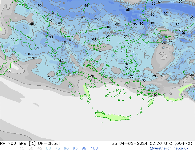 RH 700 hPa UK-Global Sa 04.05.2024 00 UTC