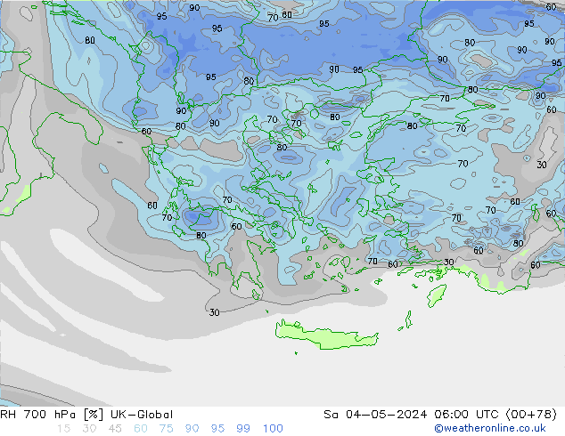 RV 700 hPa UK-Global za 04.05.2024 06 UTC