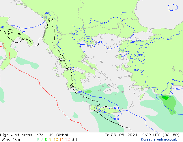 High wind areas UK-Global  03.05.2024 12 UTC